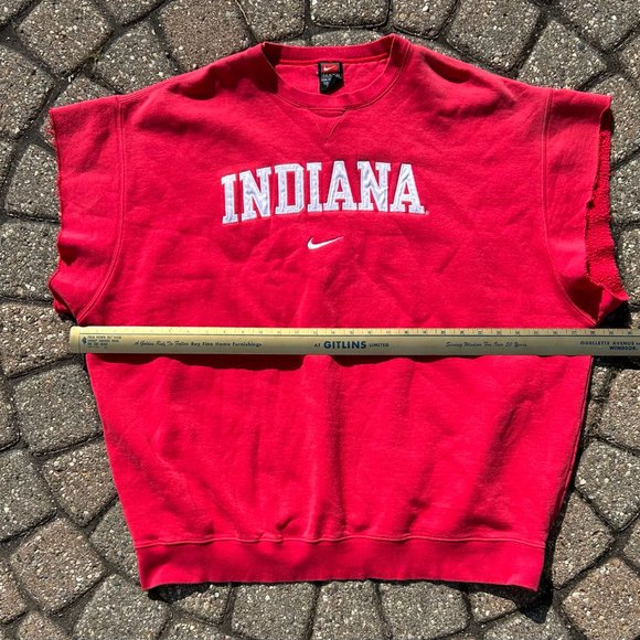 Vintage Y2K Embroidered Nike Center Swoosh Indiana Embroidered Pullover Size XXL - Picture 4 of 7